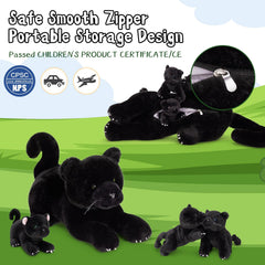 MorisMos washable panther toy remains soft after washing
