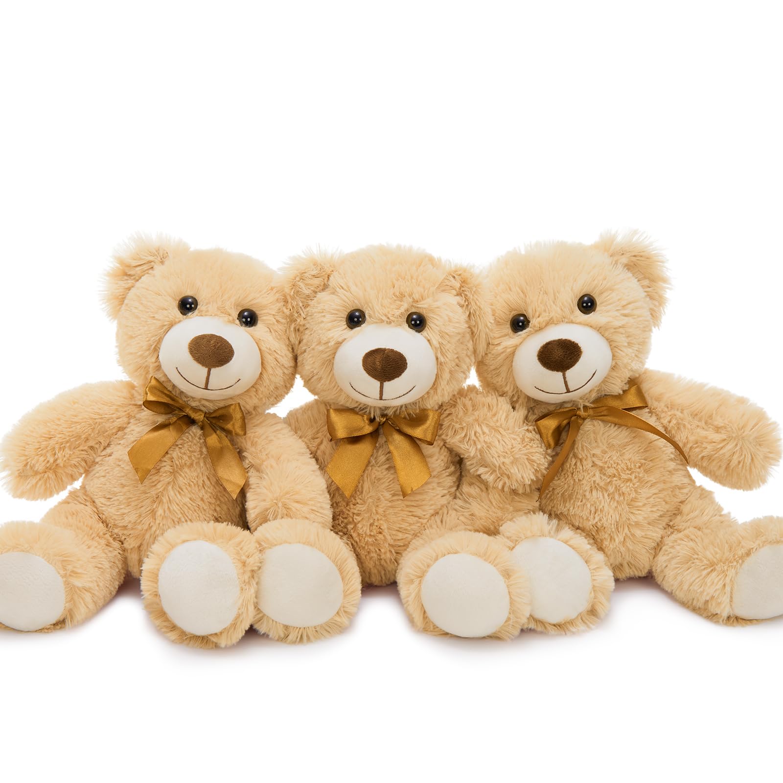MorisMos 3Pcs Teddy Bears centerpiece for baby showers, creating instant photo-worthy moments.