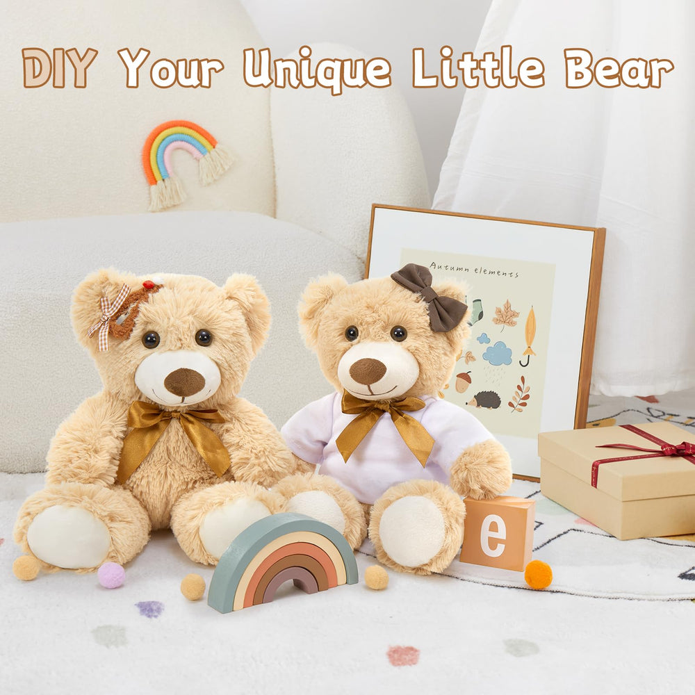 MorisMos bears with securely stitched eyes for durable, kid-friendly decor.
