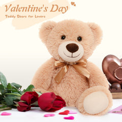 MorisMos 14in pink teddy bear cheerful gift for little ones.