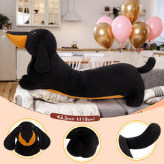 MorisMos dachshund plush with floppy ears and embroidered eyes