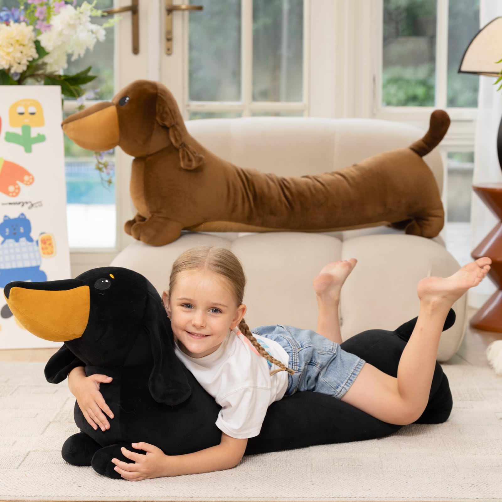MorisMos safe, certified dachshund plush for kids and adults