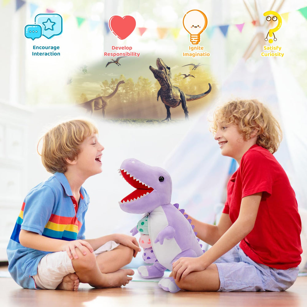 MorisMos baby pink stegosaurus plush ideal for storytelling and sharing.