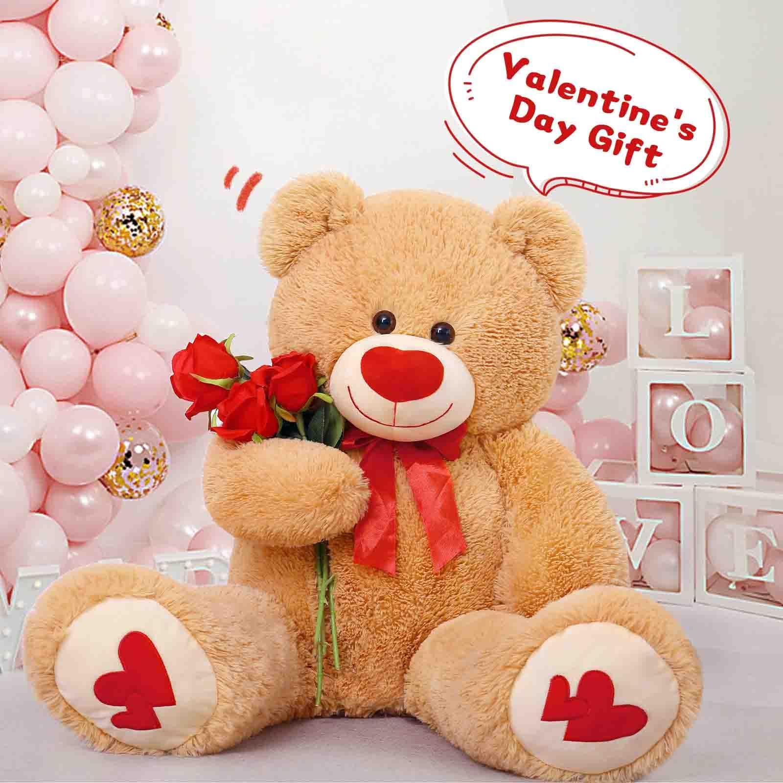 MorisMos giant bear as Valentine gift perfect for anniversaries and celebrations.