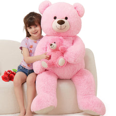 MorisMos Giant Teddy Bear 43-inch, a hug-ready companion for kids.