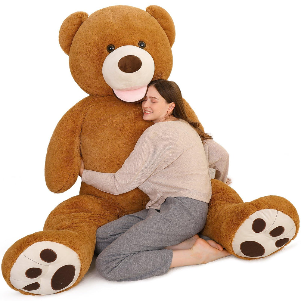 MorisMos giant teddy bear care tips keep plush looking pristine.