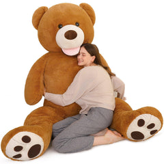MorisMos giant teddy bear care tips keep plush looking pristine.