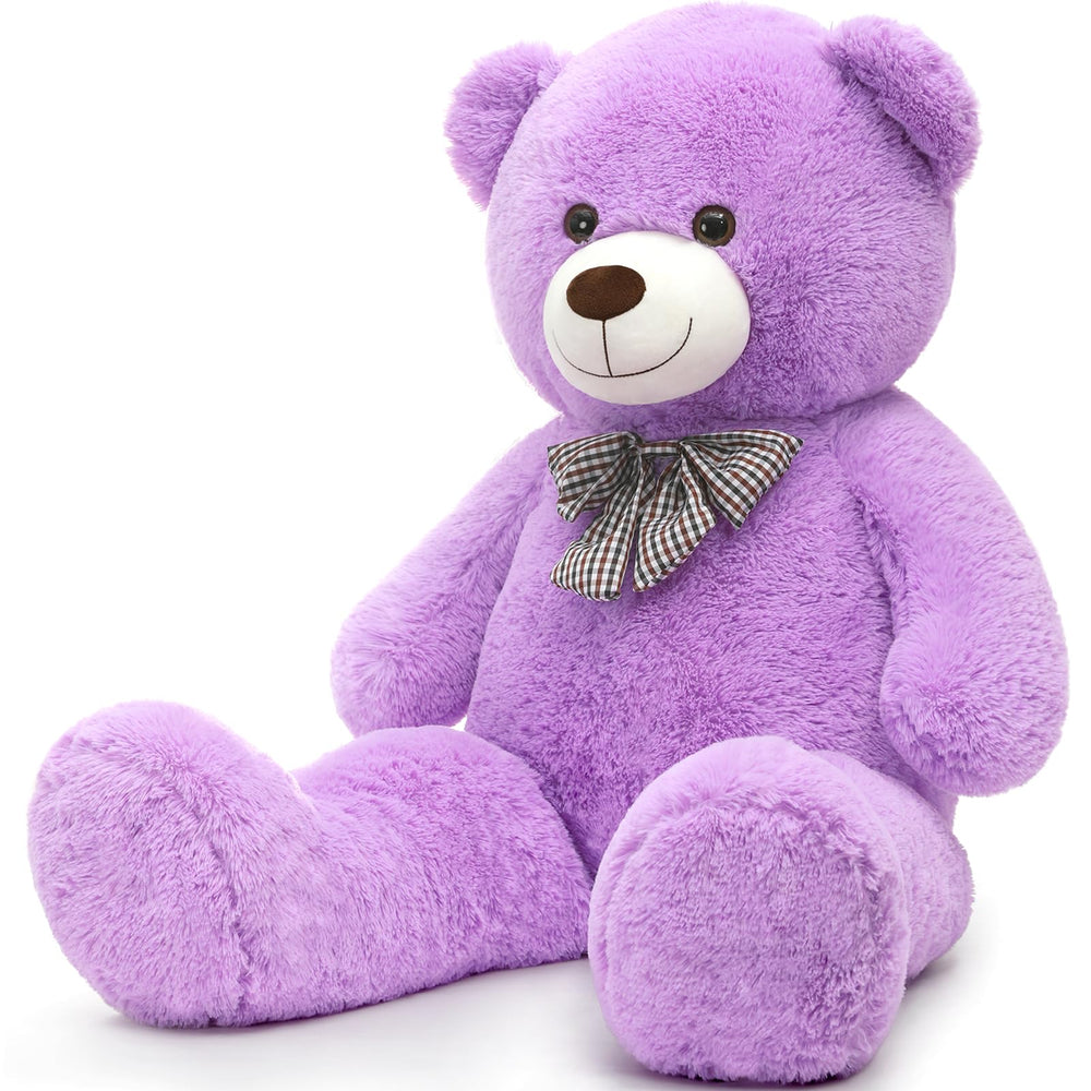 MorisMos giant teddy face close-up showing friendly expression for comforting cuddles.