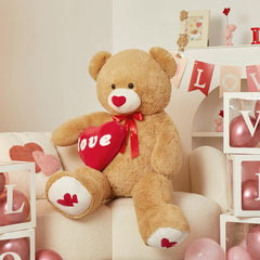 MorisMos I Love You embroidery on the bear — affectionate message with charming detail.