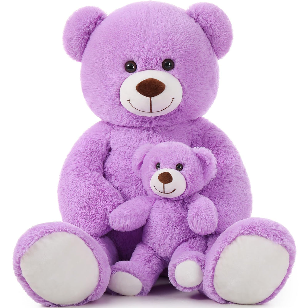 MorisMos mom and baby giant teddy bear 39inch ready for cuddles and baby shower photos.
