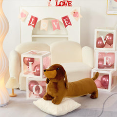 MorisMos oversized wiener dog pillow for bed or car.