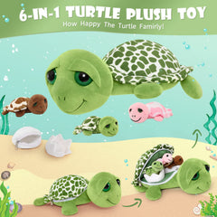 MorisMos four-point-five-inch baby sea turtles join for tiny ocean adventures.