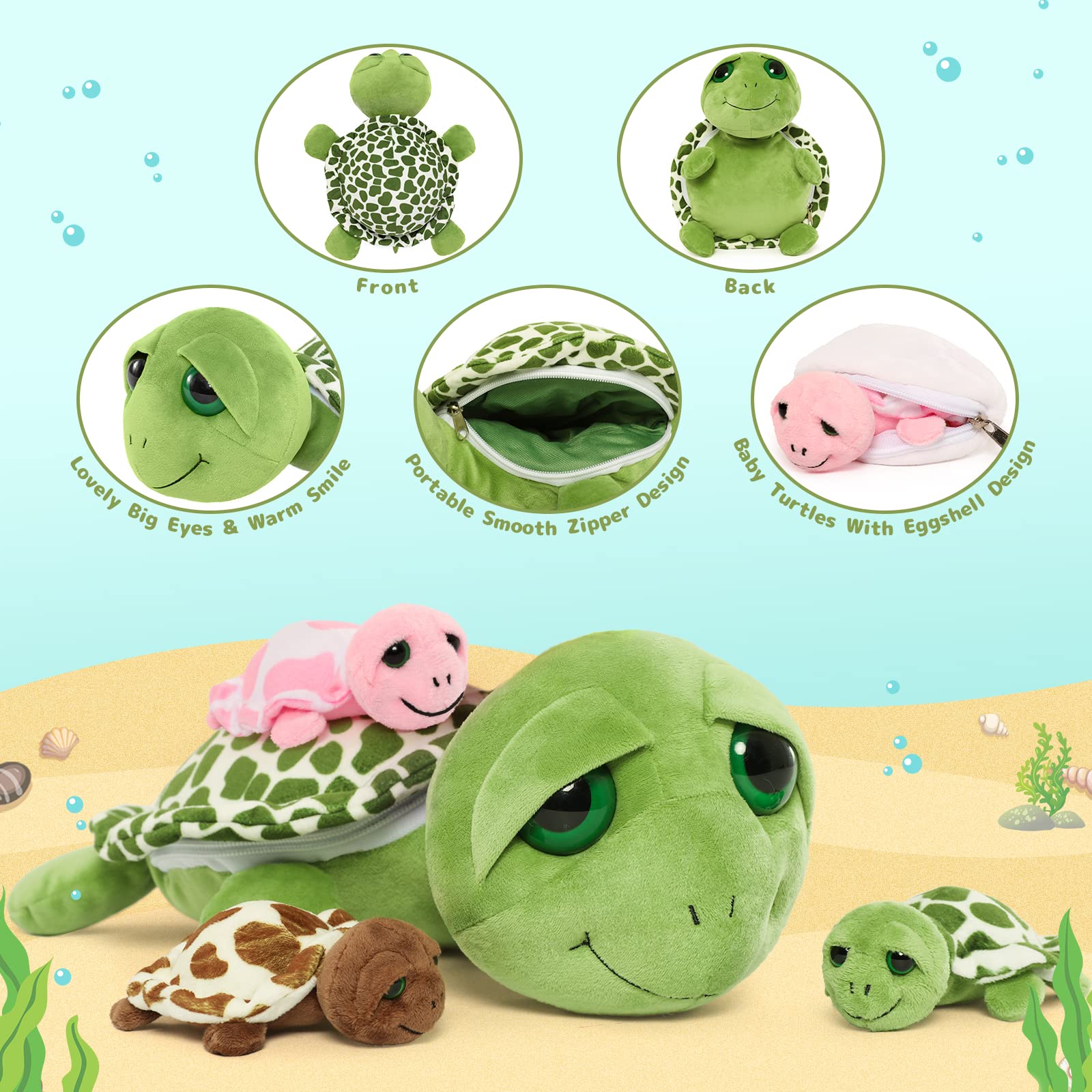 MorisMos sea turtle decor adds charm to a kid's room.