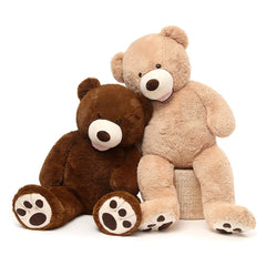 MorisMos Smile Giant Teddy Bear comforts kids during bedtime.