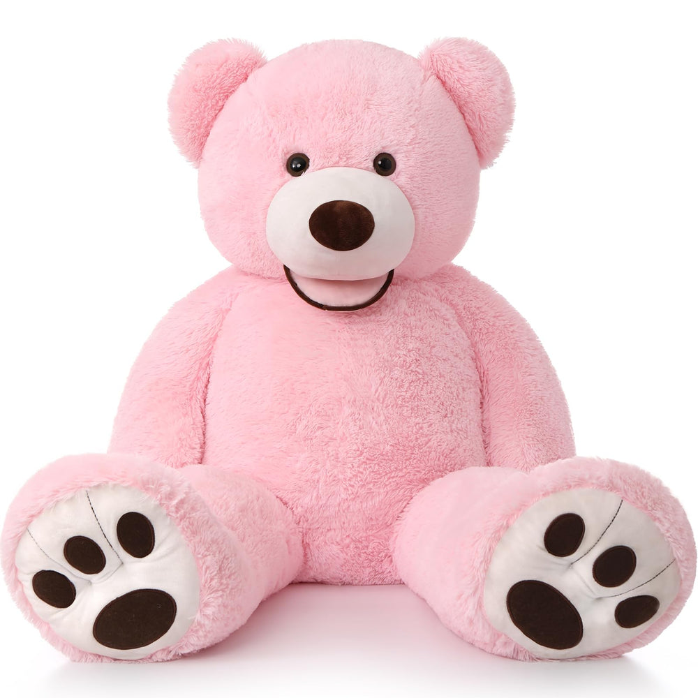MorisMos Smile Giant Teddy Bear, 51 inches tall, makes a warm room centerpiece.