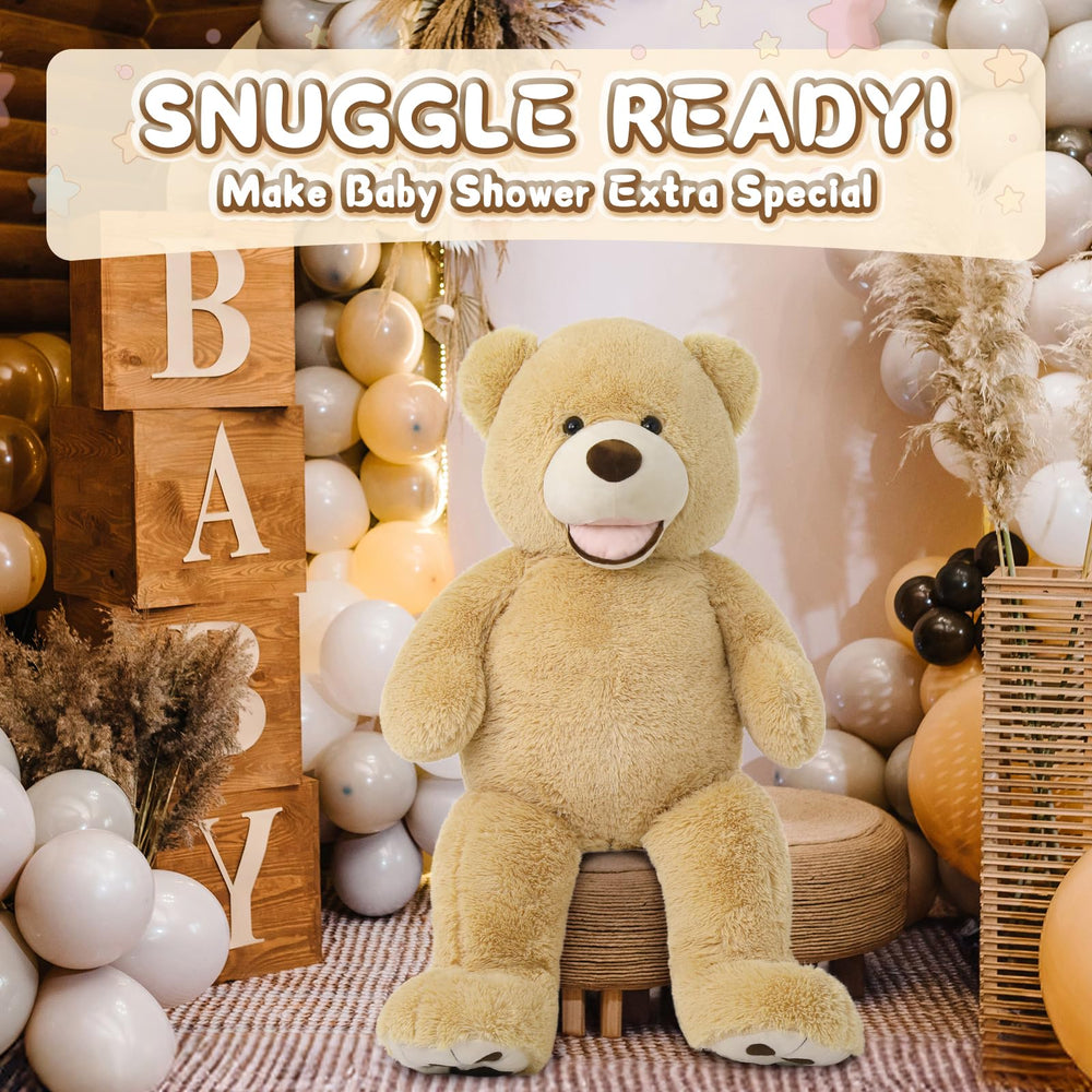MorisMos Teddy Bear fur close-up shows silky-soft texture for cozy snuggles