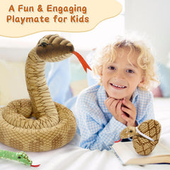 MorisMos snake pillow cuddle, perfect for soft snuggling and imaginative play