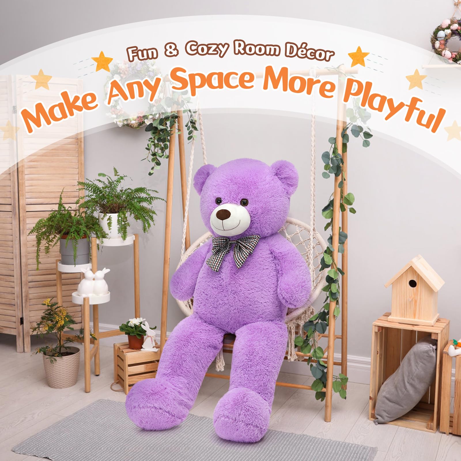 MorisMos teddy hugging pose emphasizes comforting companion for imaginative play.