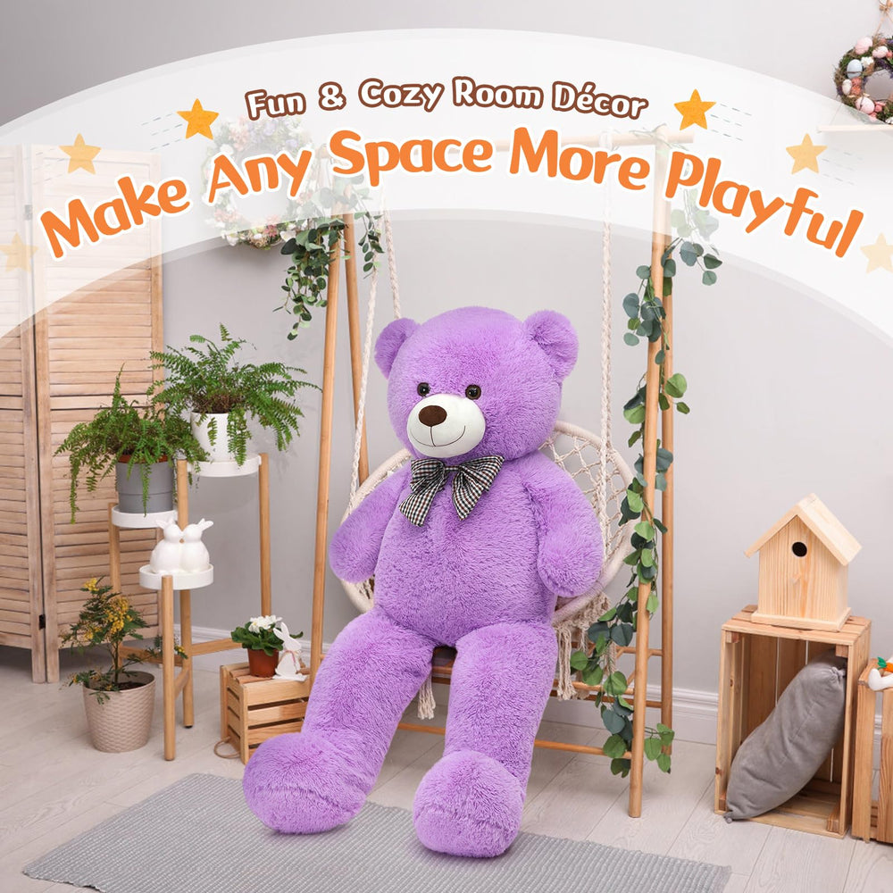 MorisMos teddy hugging pose emphasizes comforting companion for imaginative play.