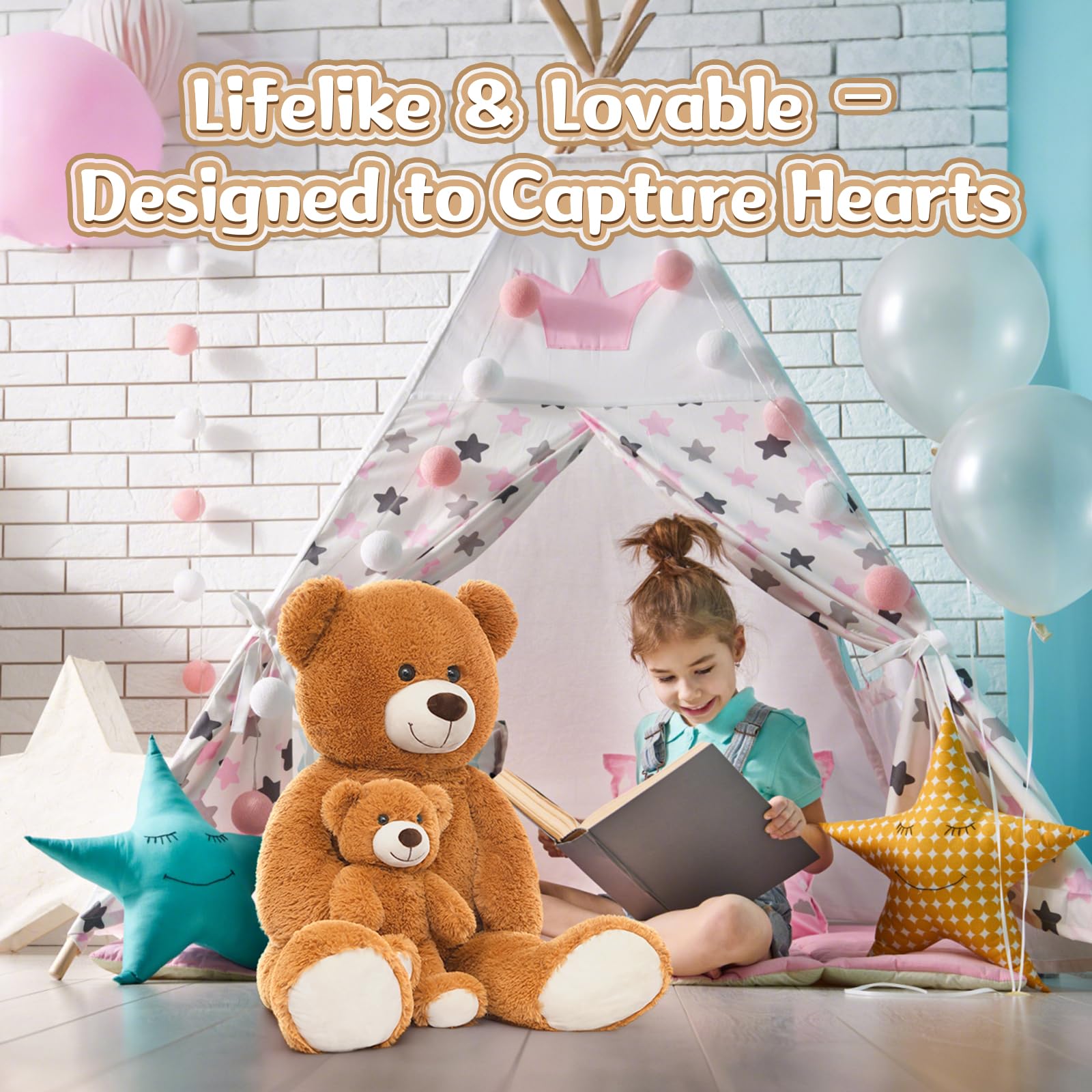 MorisMos ultra-plush hypoallergenic fur close-up signals gentle hugs.