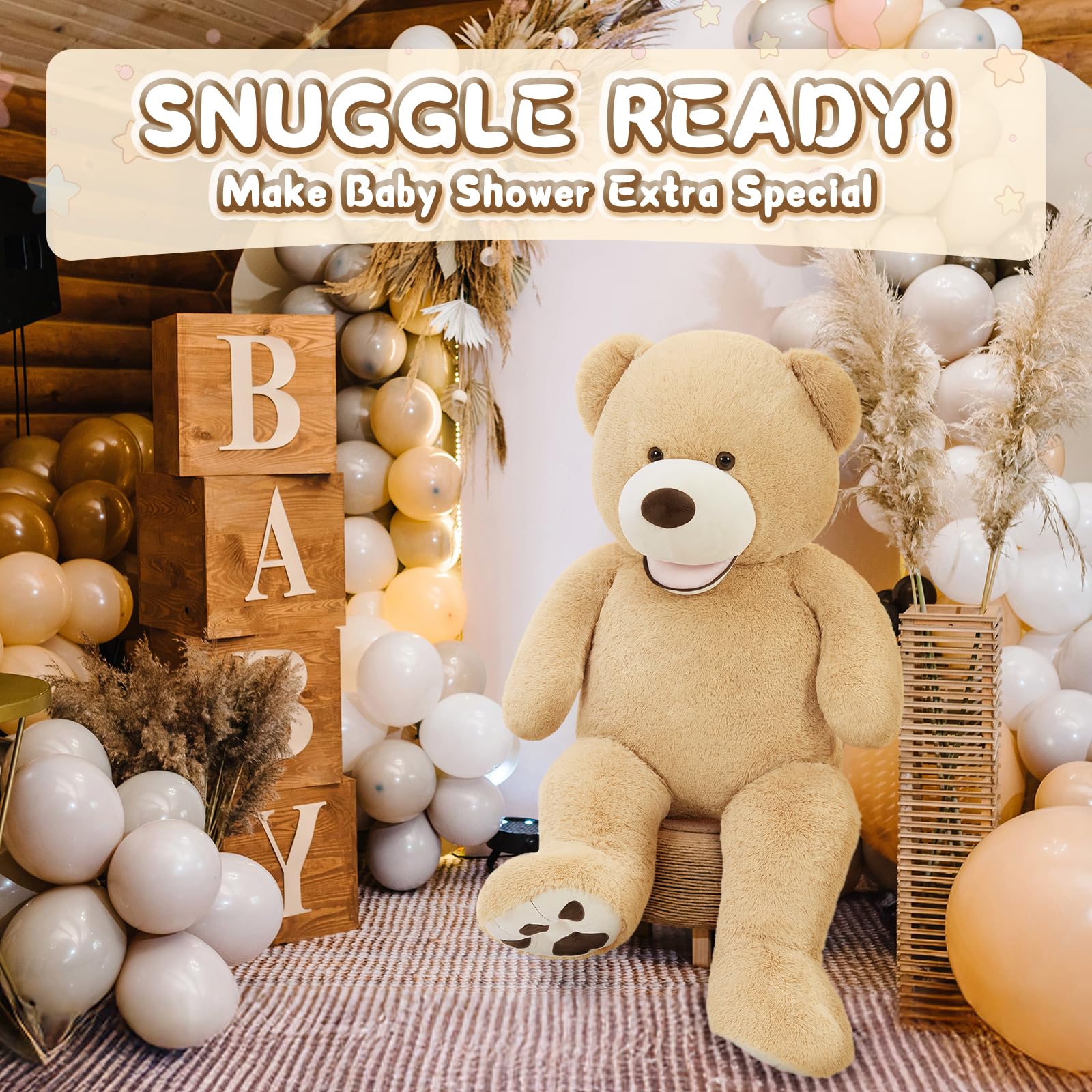 MorisMos bear ships vacuum-sealed with fluffing instructions