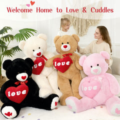 MorisMos valentines gift large teddy enhances romance with plush softness