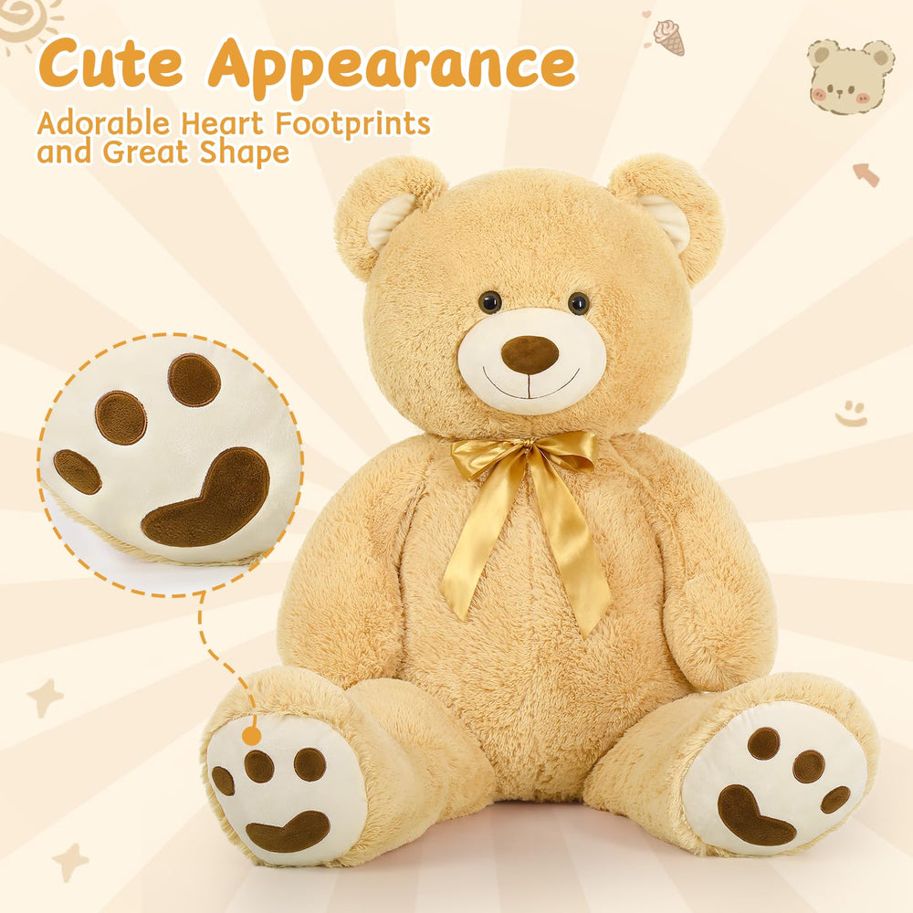 MorisMos warm smile face detail emphasizes friendly design that invites comforting embraces.