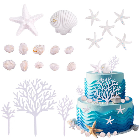 Morofme starfish cake decoration adds ocean charm to celebrations.