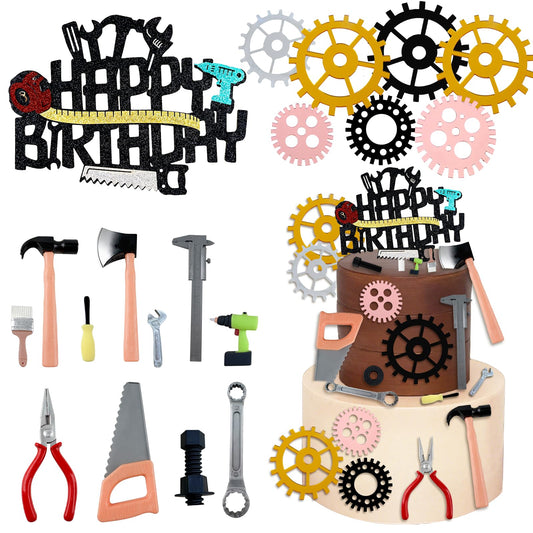 Morofme tools cake topper hammer for bold cake decoration