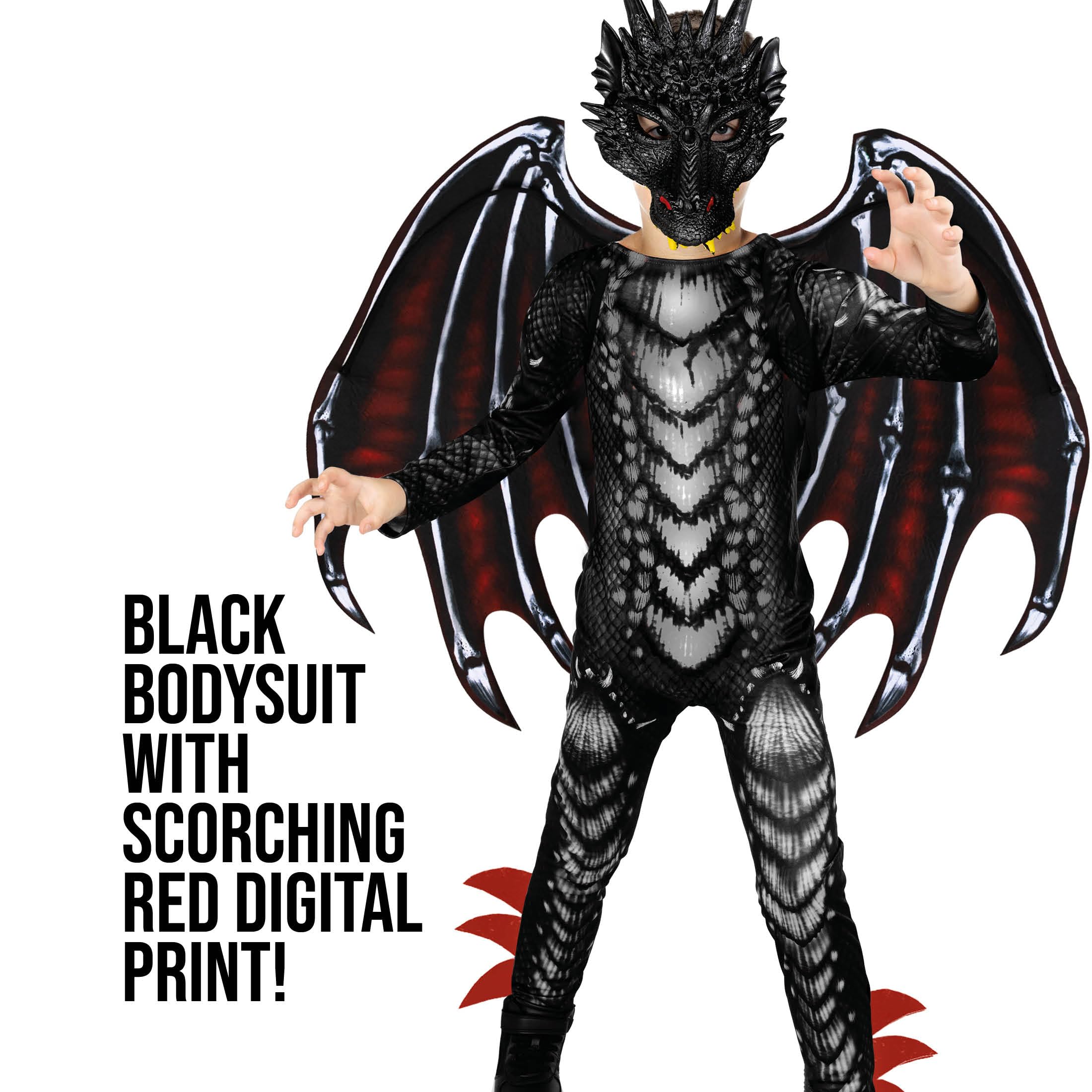 Morph dragon mask for a bold, fierce finish
