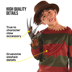 Morph Nightmare Killer claw prop enhances the fearsome hand-detail of the outfit.