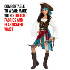 Morph Pirate Captain hat completes the ensemble for dramatic costume moments