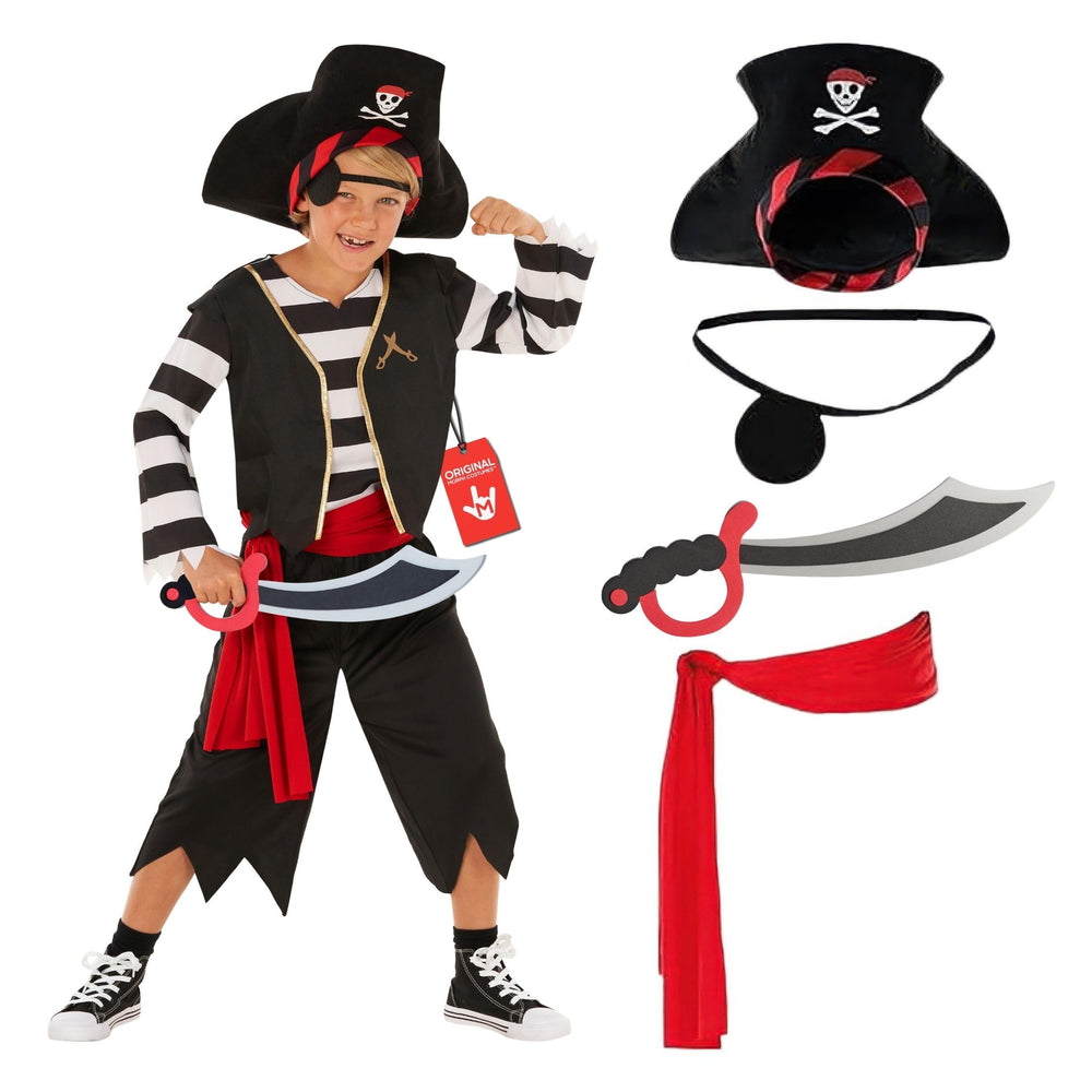 Morph pirate costume hat completes the swashbuckling look for costumes, parties, and imaginative play.