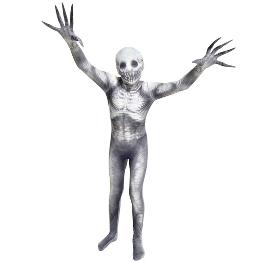 The Rake quick-release hood on Morphsuits for easy removal during play