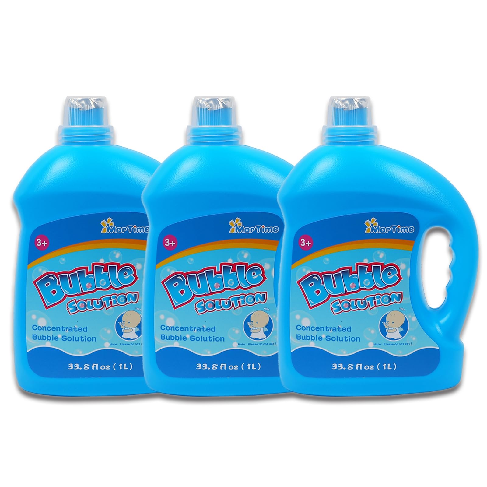 MorTime 3-bottle refill close-up highlights value and spill-resistant design