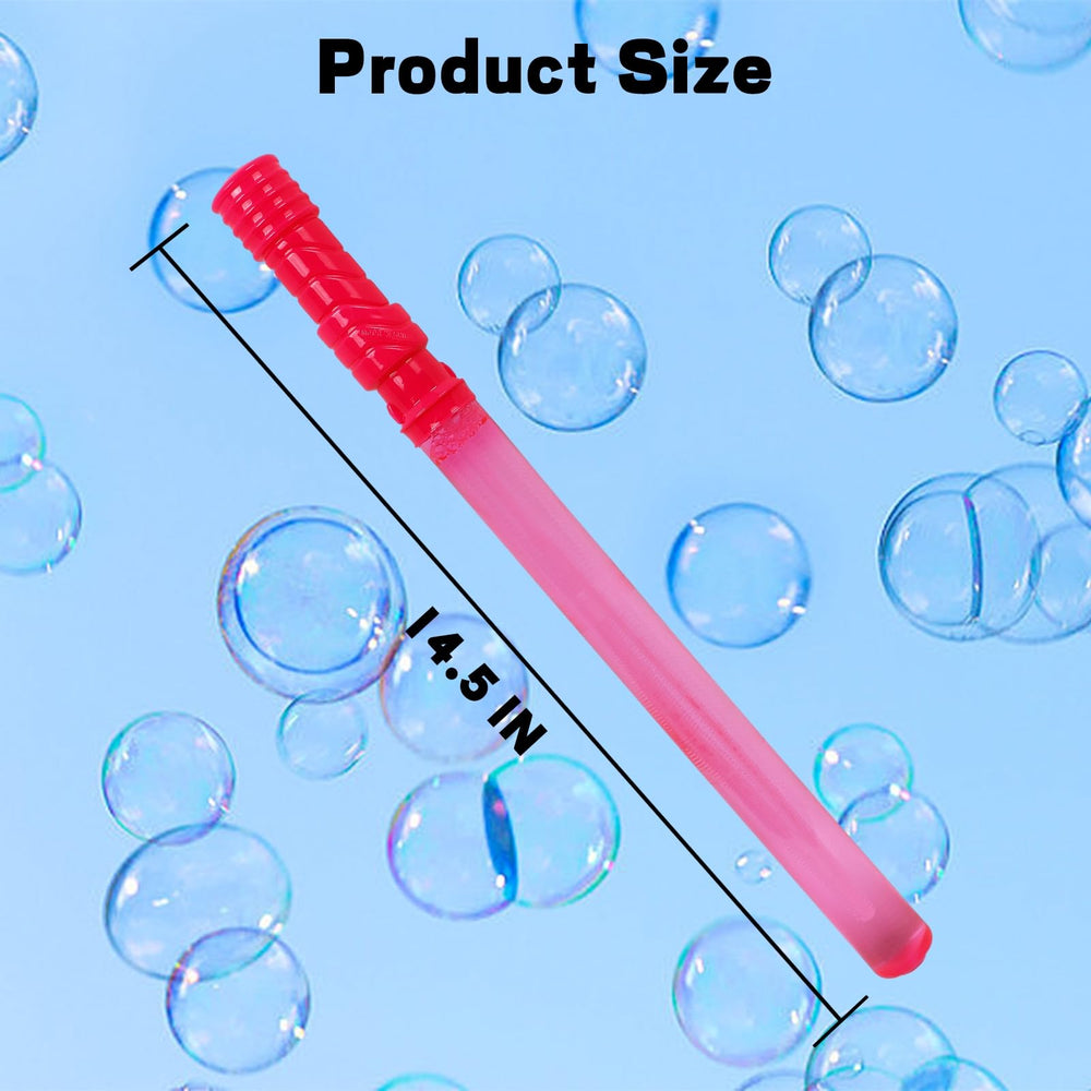 MorTime bubble wands with 8 colors for colorful, large bubbles.