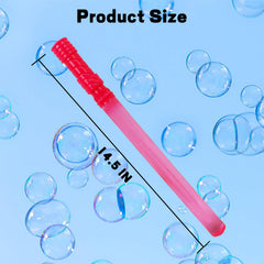 MorTime bubble wands with 8 colors for colorful, large bubbles.