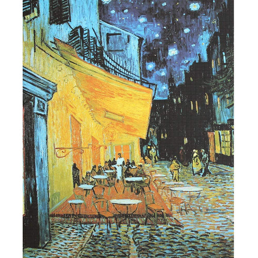 Moruska cafe terrace at night 1000pc puzzle, a Van Gogh classic for quiet evenings.