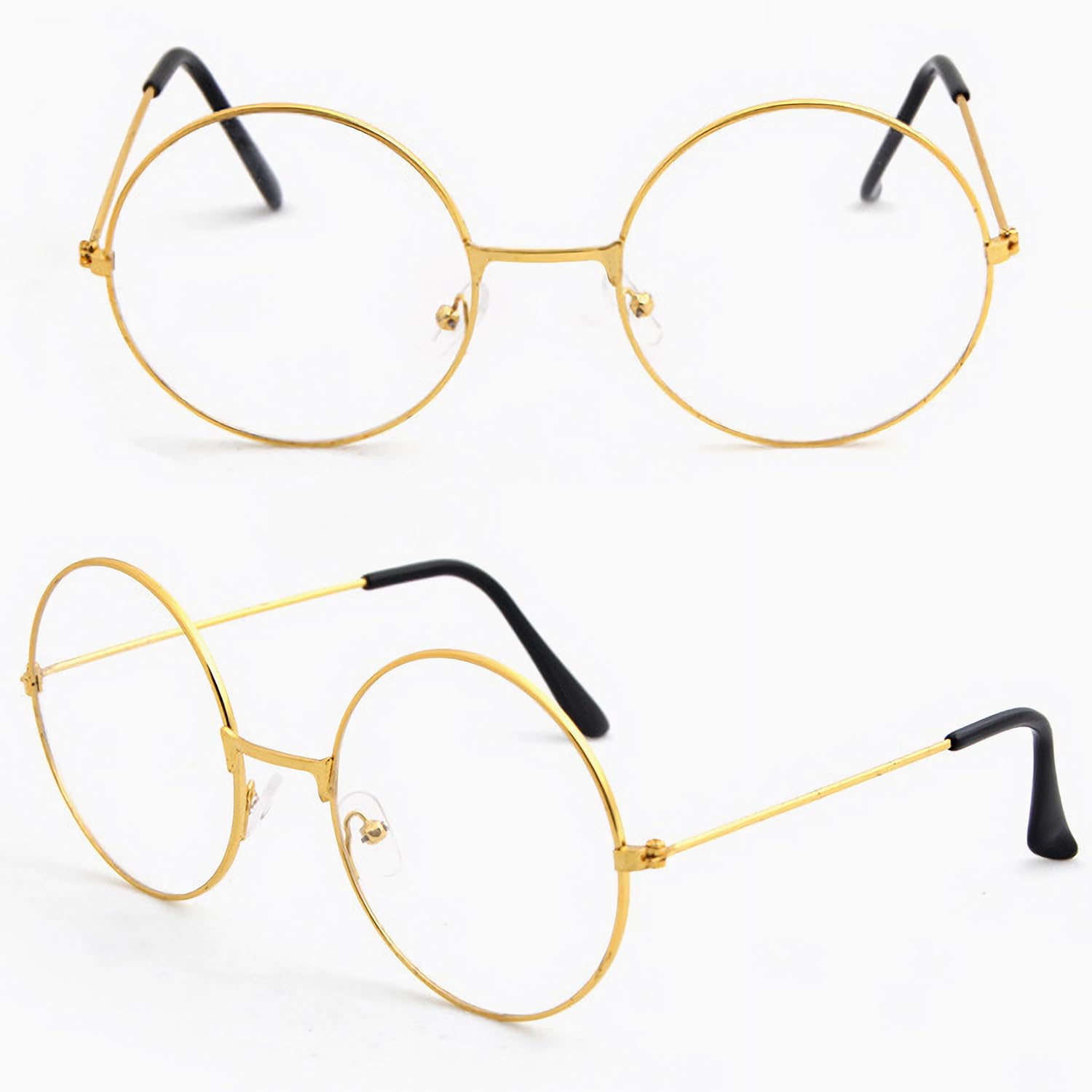 Morvally kids colonial judge wig, staged look with glasses suggestion
