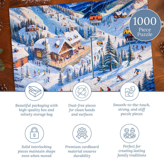Ski Chalet Getaway pieces—precision-cut interlock for a stable build during assembly.