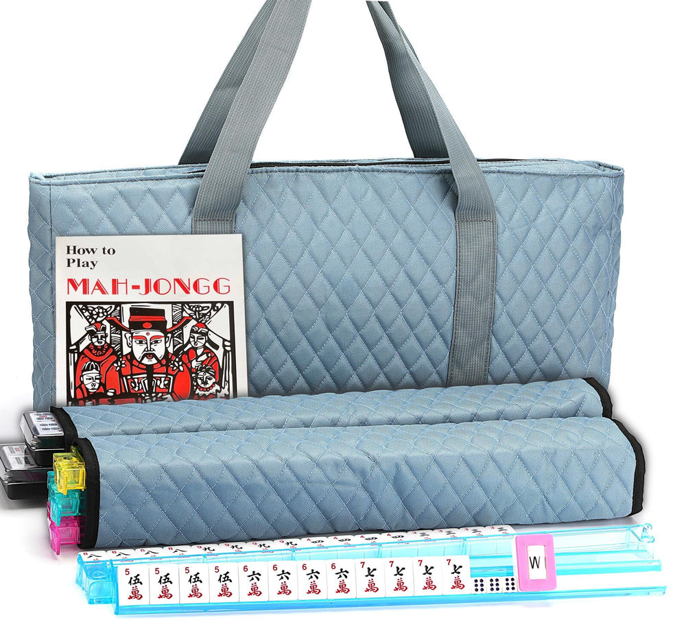 Mose Cafolo American Mahjong tiles with white engraving for durable play