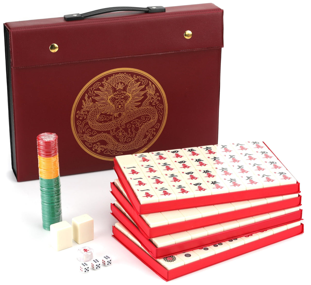 Mose Cafolo large numeral mahjong tiles for quick recognition and play