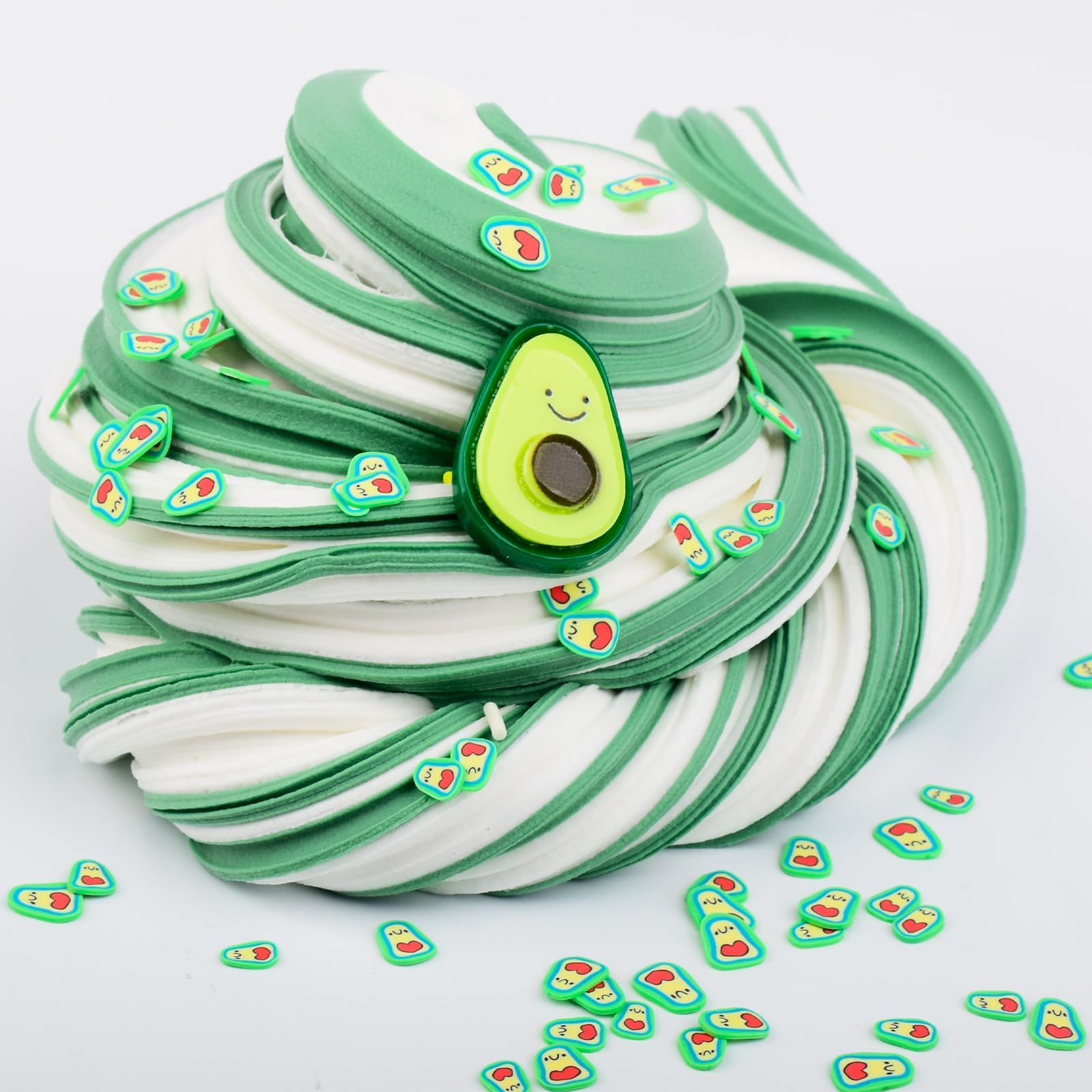 MOSHRERUHUA jelly cube crunch slime offers satisfying texture.