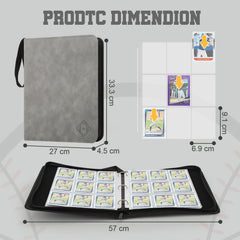 MOSLA binder with double-sided pockets for quick card locating.