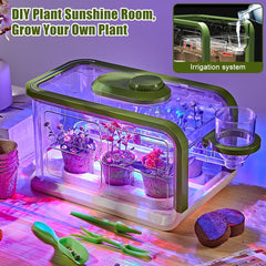 Mostop Kids Garden Kit drip irrigation demonstrates steady watering for healthy seedlings