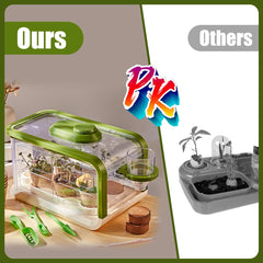 Mostop Kids Garden Kit greenhouse highlights compact growing space in a living room