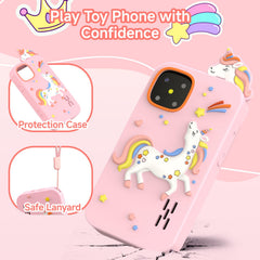 MOTCTQVD Kids Phone durable case protects during travel and play.