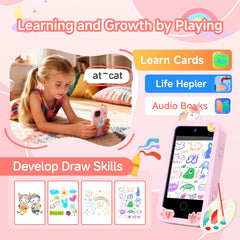 MOTCTQVD Kids Phone built-in music player for soothing listening.