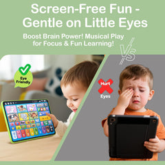 Motiilanco learning tablet — auto-sleep and volume control for worry-free use.