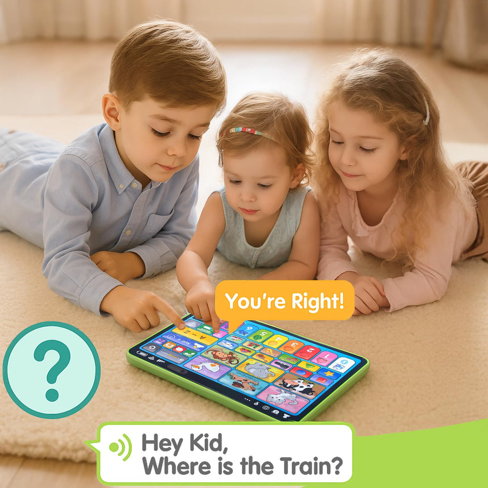 Motiilanco learning tablet — travel-friendly design fits car seats and strollers.
